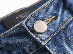 Amiri Logo Denim Shorts #2018