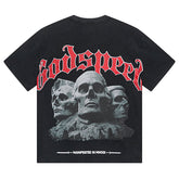 Godspeed Skeletons Pattern Printed T-Shirts #1059