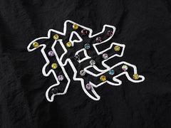 MIXED EMOTION “ME” rhinestone Nylon Pants