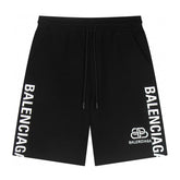 Balenciaga Logo Printed Knit Shorts