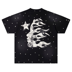 Hellstar Path to Paradise Black Logo Collage T-Shirt