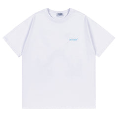 Off White Arrow Pattern Printed T-Shirt