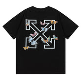 Off White Arrow Pattern Printed T-Shirt