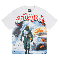 Godspeed War Flame Car T-Shirts #3006