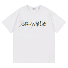 Off White Arrow Pattern Printed T-Shirt