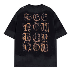 Balenciaga Heavy Metal Artwork T-Shirt Black Oversize