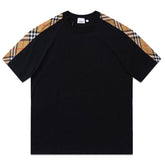 Burberry Vintage Check Panel Cotton T-shirt Oversize