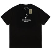 Balenciaga Musical Note Portrait Print T-Shirt Oversize