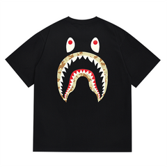 BAPE X Stussy Shark Print T-Shirt