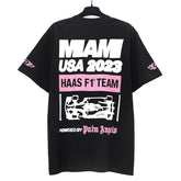 Palm Angels X Haas Moneygram Team Monaco-print T-Shirs