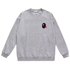 BAPE x Stussy Ape Head Pattern Print Sweatshirt