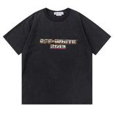 Off White Pattern Print T-Shirts