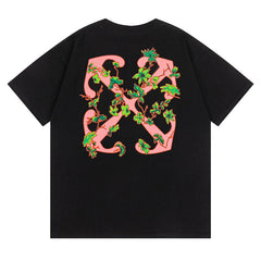 Off White Arrow Logo Pattern T-Shirts
