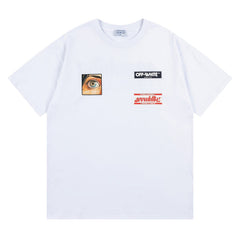 Off White Logo Pattern Print T-Shirts