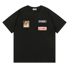 Off White Logo Pattern Print T-Shirts