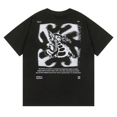 Off White Arrow Logo Pattern T-Shirts