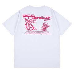 Off White Logo Pattern Print T-Shirts