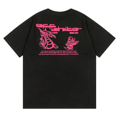 Off White Logo Pattern Print T-Shirts