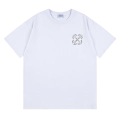 Off White Logo Pattern Print T-Shirts