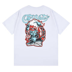 Off White Logo Pattern Print T-Shirts