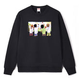 Supreme Kids Pattern Crewneck Sweatshirts