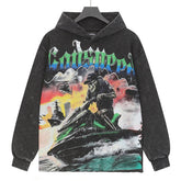 Godspeed Skull Motorboat Printed Hoodie