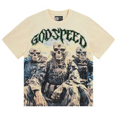 Godspeed Skeletons Pattern Printed T-Shirts #3032