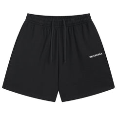 Balenciaga Logo Embroidered Knit Shorts