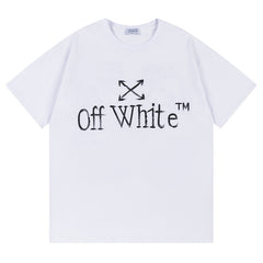 Off White Logo Pattern Printed T-Shirt