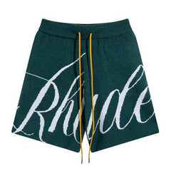 Rhude Logo Intarsia-knit Shorts