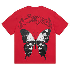Godspeed Skeletons Butterfly T-Shirts #3026