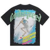 Godspeed Skeletons Surf club Printed T-Shirts #1056