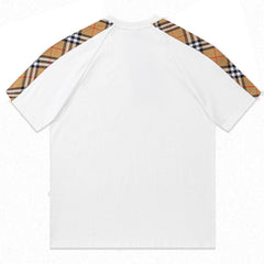 Burberry Vintage Check Panel Cotton T-shirt Oversize