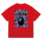 BAPE X Stussy Ape Head Tee