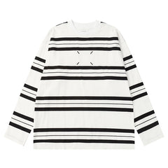 Maison Margiela 2024ss Crew Neck Stripes Sweatshirt