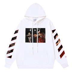 Off White Caravaggio oil painting pattern printing Hoodies