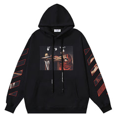Off White Caravaggio oil painting pattern printing Hoodies