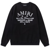 AMIRI Arts District Cropped Crew Sweatshirts Oversized