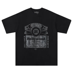 AMIRI Hollywood Letter Pattern Printed T-Shirts