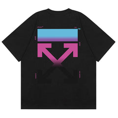 Off White Gradient Arrow Pattern T-Shirts