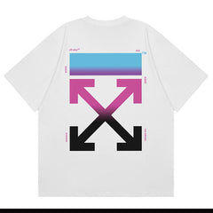 Off White Gradient Arrow Pattern T-Shirts