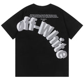Off White 3D Letter Pattern T-Shirts