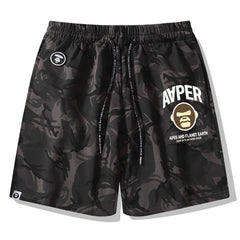 Bape Ape Head Pattern Printed Short