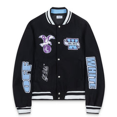 OFF WHITE Eagle Wool Varsity Jacket