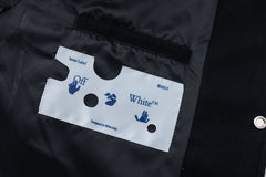 OFF WHITE Eagle Wool Varsity Jacket