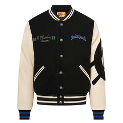 Godspeed Mens F.T.D Wool Varsity Jacket Black/blue