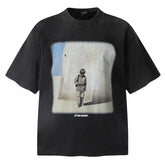 Saint Michael “STAY HERE” Printed T-Shirt