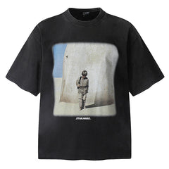 Saint Michael “STAY HERE” Printed T-Shirt