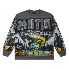 MIXED EMOTION “UFO” Long Sleeve Sweatshirts