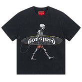 Godspeed Skeletons Surf Day T-Shirts #1025